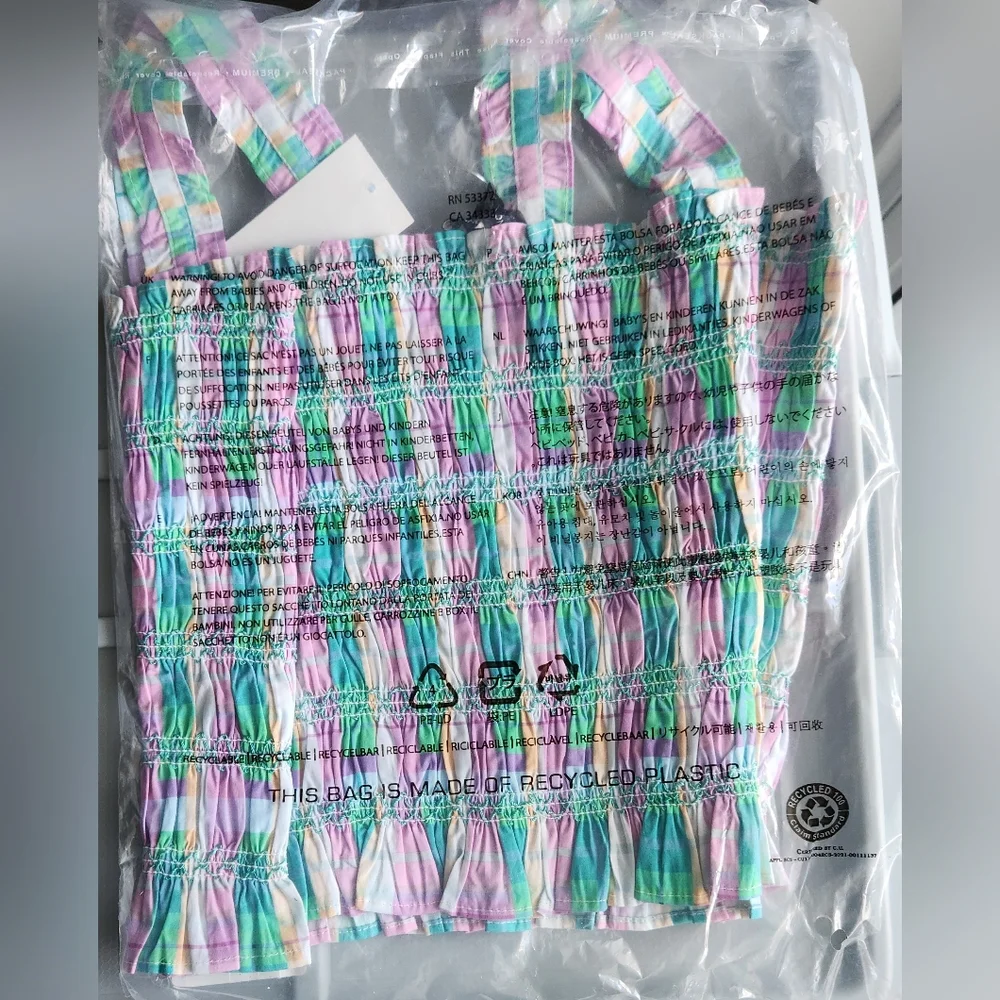French Connection Multicolor Ruffle Tank Top - Picture 4 of 4